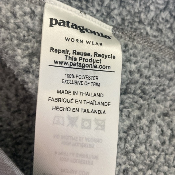 Patagonia Women's Better Sweater 1/4 Zip Gray Sz S - Picture 3 of 6